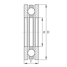 Axial deep groove ball bearings - FT38