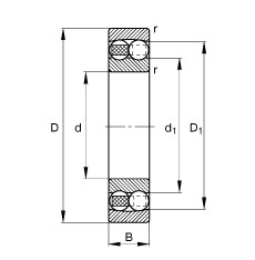 Self-aligning ball bearings - 1220-M