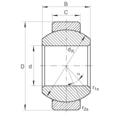 Radial spherical plain bearings - GE8-FO