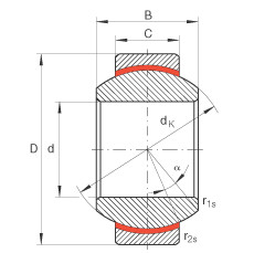 Radial spherical plain bearings - GE20-FW
