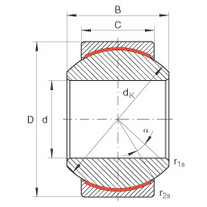 Radial spherical plain bearings - GE16-PW