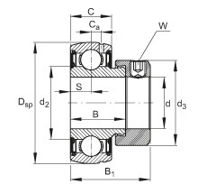 Radial insert ball bearings - SUG210