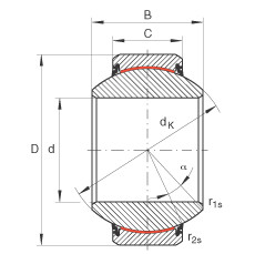 Radial spherical plain bearings - GE80-FW-2RS