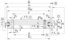 Axial/radial bearings - YRTSM460