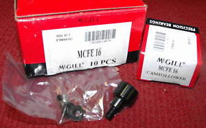 McGill - 16mm, Metric Cam Follower - Part #MCFE-16 - Box of 10 pieces - NEW