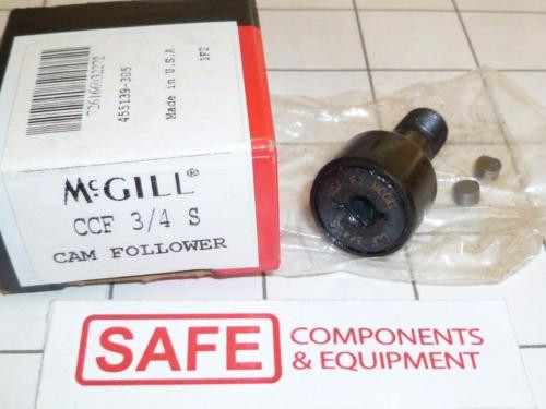 McGill Cam Follower Bearing CCF-3/4-S Rollers 0.75" Dia. Sealed Black Steel G53