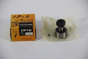 THK CF12UURA Cam Follower Bearing, 30mm Diameter, 14mm Width, 12mm Stud