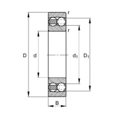 Self-aligning ball bearings - 1203-TVH