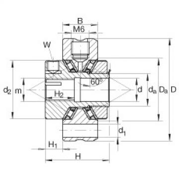 Axial conical thrust cage needle roller bearings - ZAXFM0635