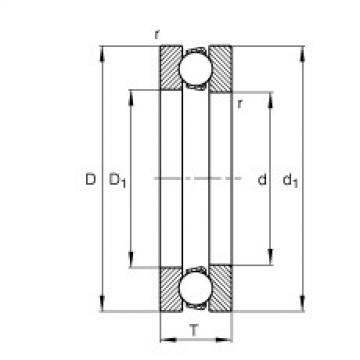 Axial deep groove ball bearings - 511/500-MP