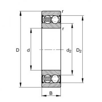 Self-aligning ball bearings - 2305-2RS-TVH