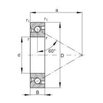Axial angular contact ball bearings - 7602015-TVP