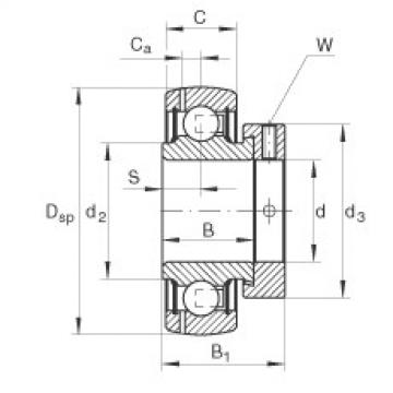 Radial insert ball bearings - GRAE12-XL-NPP-B