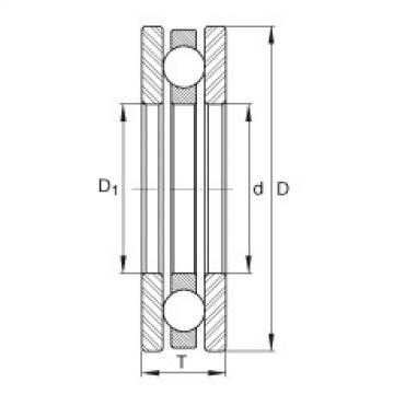 Axial deep groove ball bearings - 4402