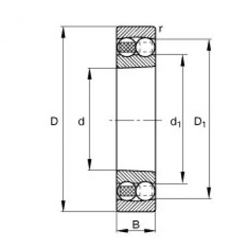 Self-aligning ball bearings - 1309-K-TVH-C3