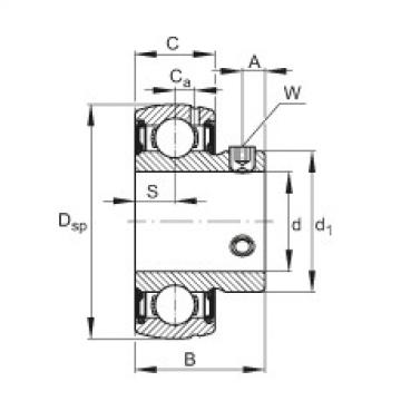 Radial insert ball bearings - SUB204