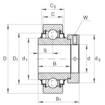 Radial insert ball bearings - E70-XL-KRR