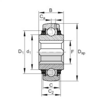 Self-aligning deep groove ball bearings - VKE28-209-KTT-B-GA47/70