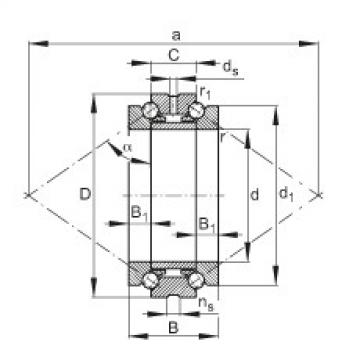 Axial angular contact ball bearings - 234412-M-SP