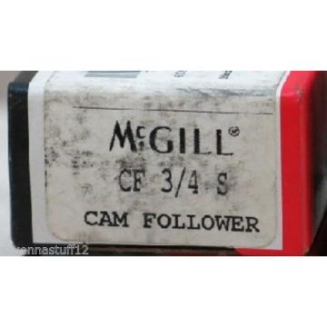 MCGILL CF 3/4 S CAM FOLLOWER BEARINGS (NEW IN BOX)