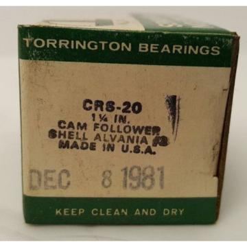 TORRINGTON CRS-20 1-1/4&#034; CAM FOLLOWER BEARING