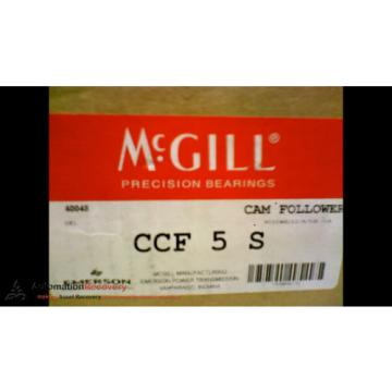 MCGILL CCF 5 S CAM FOLLOWER  5 INCH OUT SIDE ROLLER DIAMETER, NEW #173438