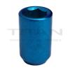 20 Piece Blue Chrome Tuner Lugs Nuts | 12x1.5 Hex Lugs | Key Included #4 small image
