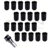 20 Piece BLACK Tuner Lugs Nuts | 7/16&#034; Hex Lugs | Key Included #1 small image