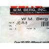 New W.M. Berg SS Roller Bearing Cam Follower, 0.3438&#034; Diameter, JE-R-3