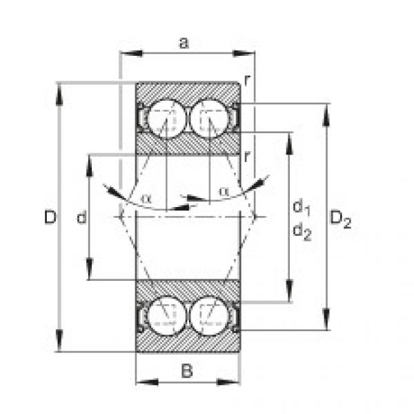 Angular contact ball bearings - 30/6-B-2RSR-TVH #1 image