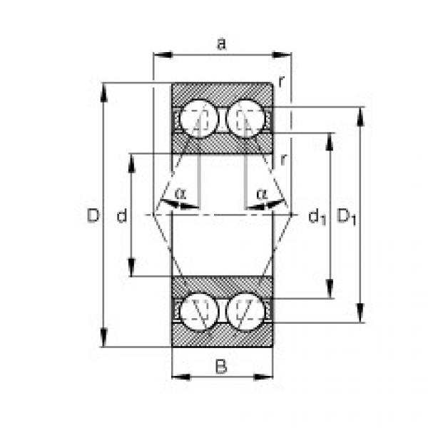Angular contact ball bearings - 30/8-B-TVH #1 image