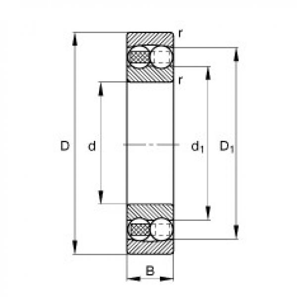 Self-aligning ball bearings - 1201-TVH #1 image