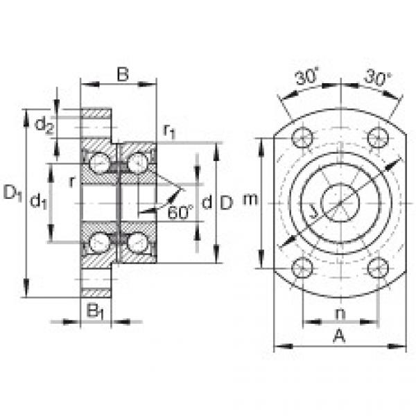 Angular contact ball bearing units - ZKLFA0640-2RS #1 image