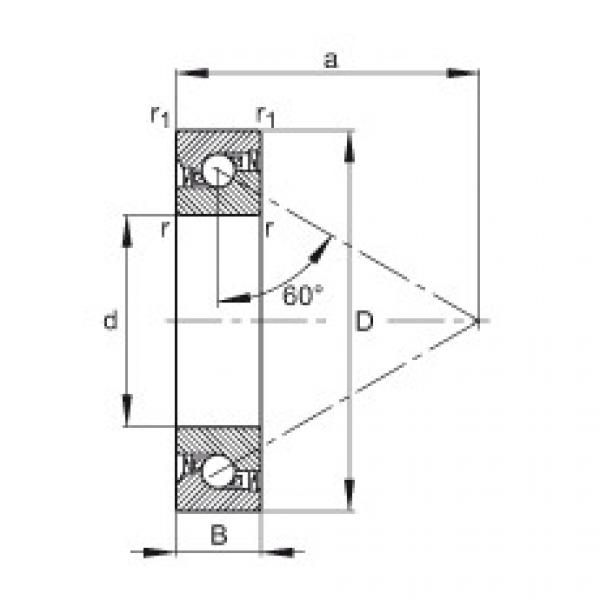 Axial angular contact ball bearings - 7602012-2RS-TVP #1 image