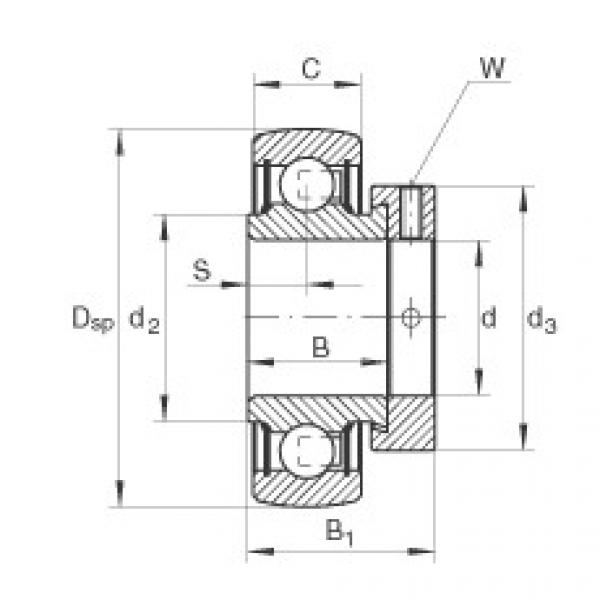 Radial insert ball bearings - RALE20-XL-NPP-B #1 image