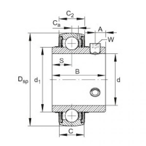 Radial insert ball bearings - UC201-08 #1 image