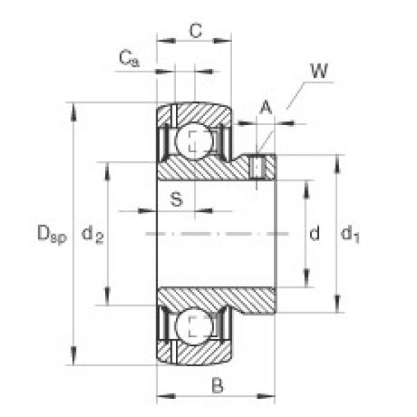 Radial insert ball bearings - GAY12-XL-NPP-B-FA164 #1 image