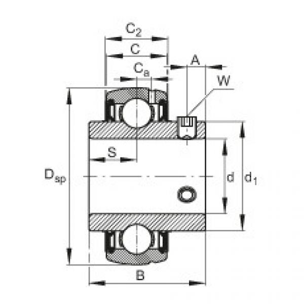 Radial insert ball bearings - SUC201 #1 image