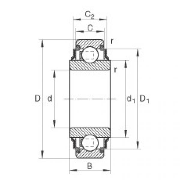 Radial insert ball bearings - 202-XL-KRR #1 image