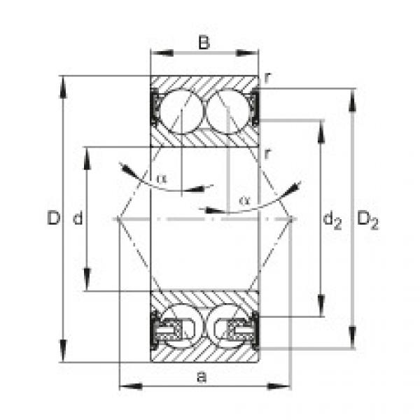 Angular contact ball bearings - 3203-BD-XL-2HRS-TVH #1 image