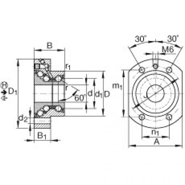 Angular contact ball bearing units - DKLFA1575-2RS #1 image