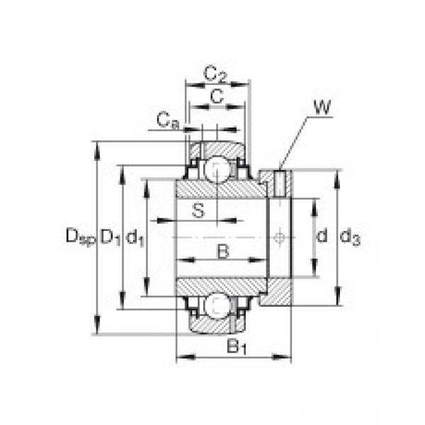 Radial insert ball bearings - G1014-KRR-B-AS2/V #1 image