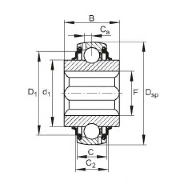 Self-aligning deep groove ball bearings - GVKE16-205-KRR-B-AS2/V-AH01 #1 image