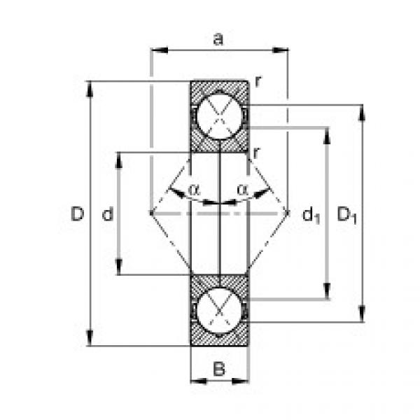 Four point contact bearings - QJ205-XL-MPA #1 image