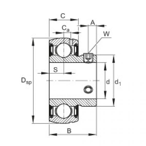 Radial insert ball bearings - SUB205 #1 image