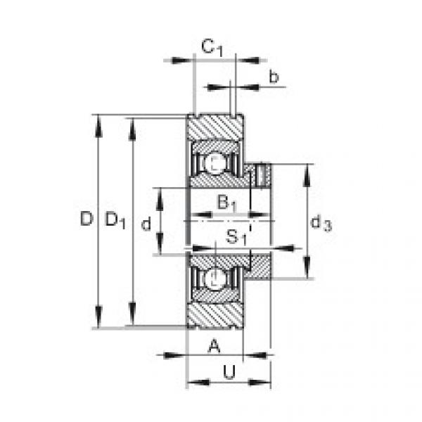 Radial insert ball bearings - PE20-XL #1 image