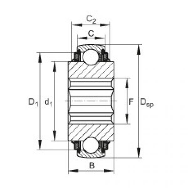 Self-aligning deep groove ball bearings - SK014-205-KTT-B-L402/70 #1 image