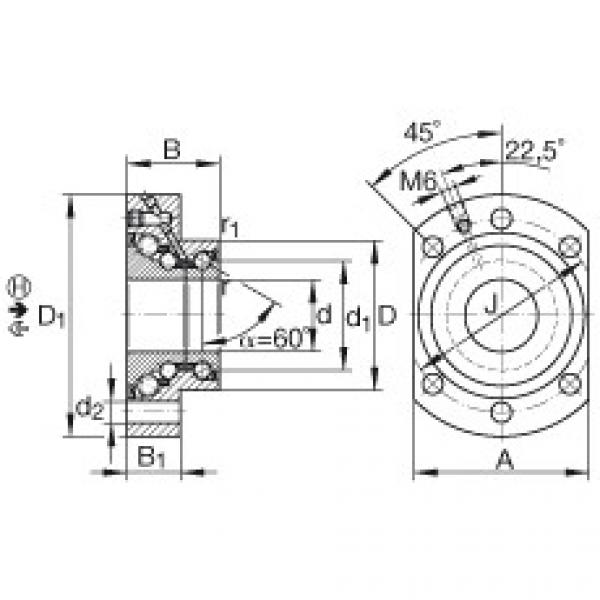 Angular contact ball bearing units - DKLFA2590-2RS #1 image