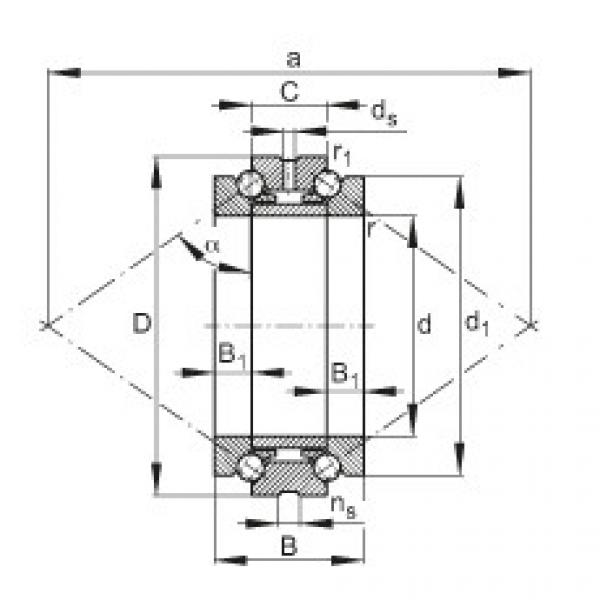 Axial angular contact ball bearings - 234452-M-SP #1 image