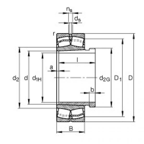 Spherical roller bearings - 22313-E1-XL-K + AH2313G #1 image